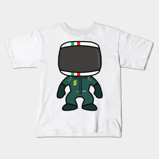 Sebastian Vettel Custom Bobblehead - 2022 Season Italian GP Special Kids T-Shirt